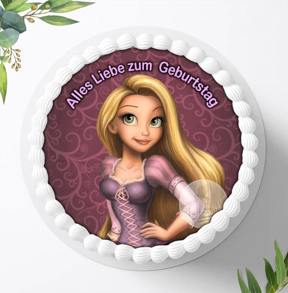 Preview: Rapunzel neu verföhnt, Fondant Tortenaufleger Ø 20cm, 0810w