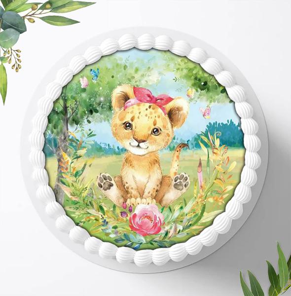 Dschungeltiere Safari Tortenaufleger Ø 20cm, 0820z