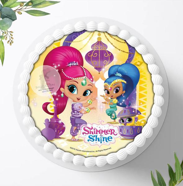 Shimmer & Shine Tortenaufleger Ø 20cm, 0827w