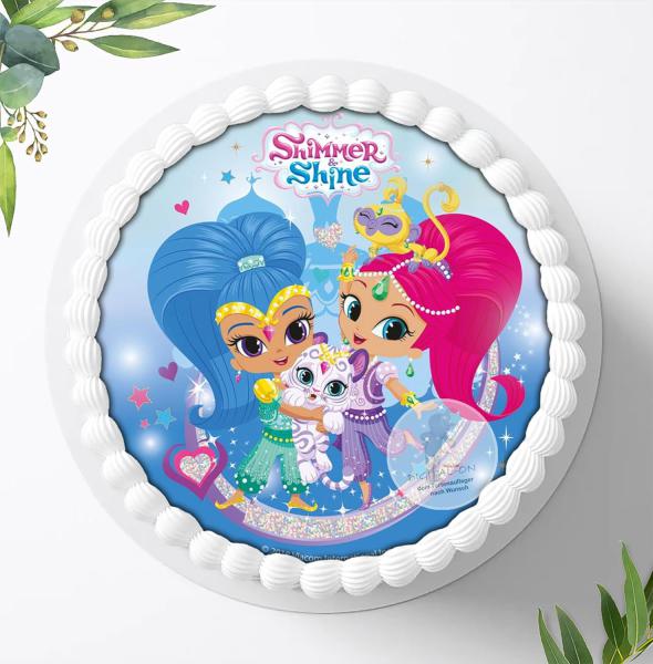 Shimmer & Shine Tortenaufleger Ø 20cm, 0828w