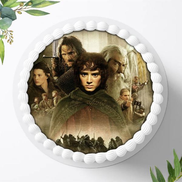 Preview: Der Herr der Ringe Tortenaufleger Ø 20cm, 0845w