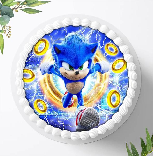 Preview: SONIC Tortenaufleger Ø 20cm, 0874z