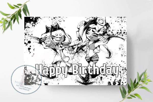 Splatoon Tortenaufleger A4, 0947z