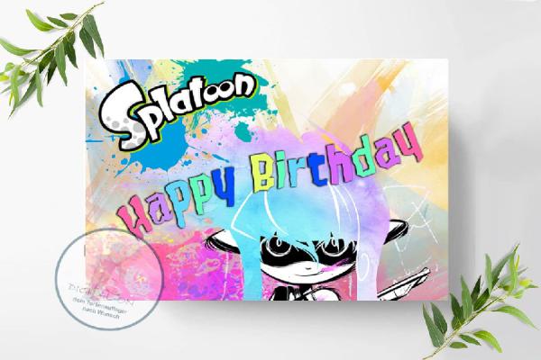 Splatoon Tortenaufleger A4, 0948z
