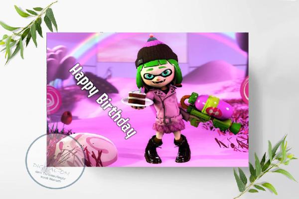 Splatoon Tortenaufleger A4, 0954z