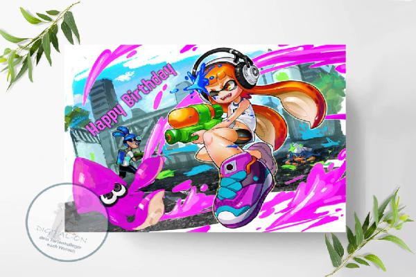 Splatoon Tortenaufleger A4, 0955z