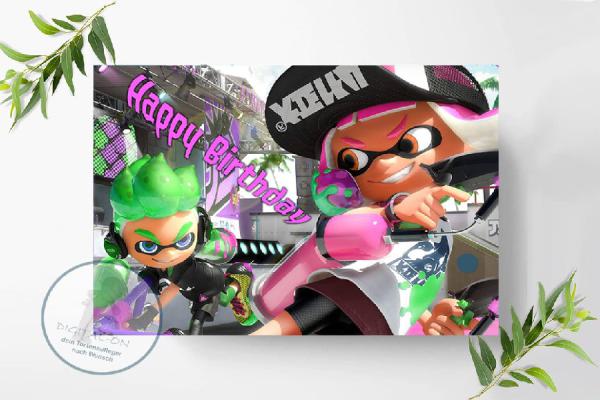Splatoon Tortenaufleger A4, 0956z