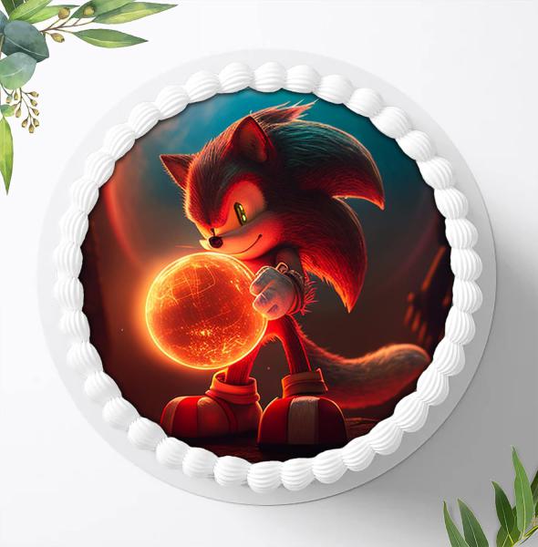 Preview: SONIC Tortenaufleger Ø 20cm, 1064z