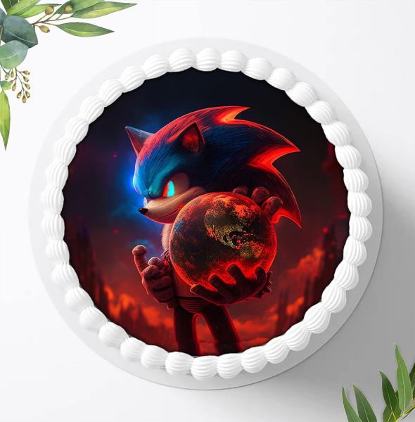 Preview: SONIC Tortenaufleger Ø 20cm, 1065z