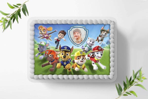 Paw Patrol Tortenaufleger mit Wunschbild, A4 ,1170z