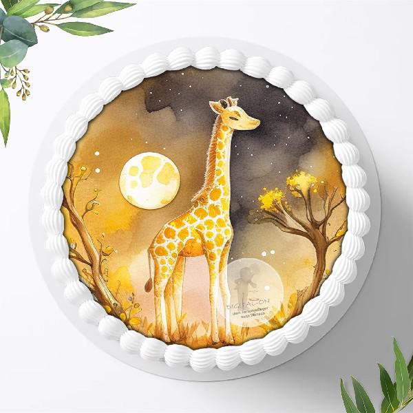 Dschungeltiere Safari Tortenaufleger Ø 20cm, 1234z