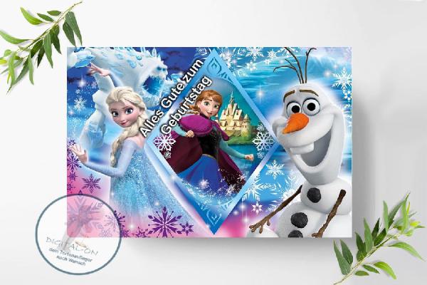 Frozen Die Eiskönigin Tortenaufleger Ø A4, 1261