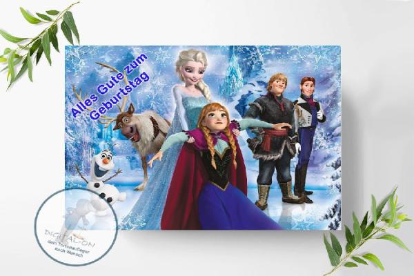 Frozen Die Eiskönigin Tortenaufleger Ø A4, 1263a