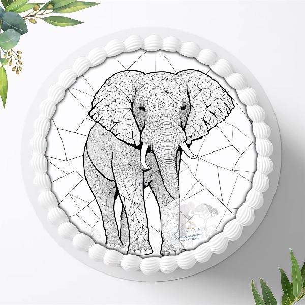 Dschungeltiere Safari Tortenaufleger Ø 20cm, 1284z