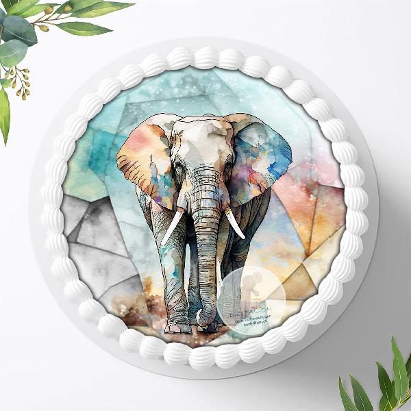 Dschungeltiere Safari Tortenaufleger Ø 20cm, 1285z