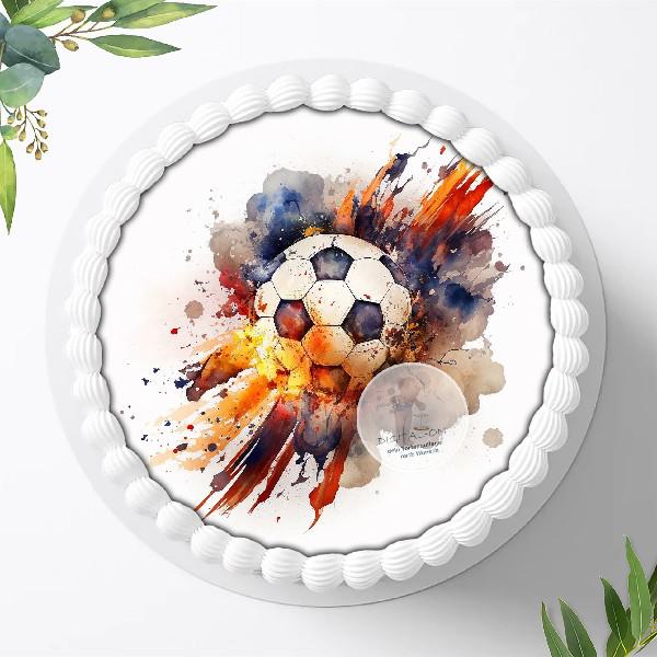 Preview: Fußball Tortenaufleger , Ø 20cm, 1300z