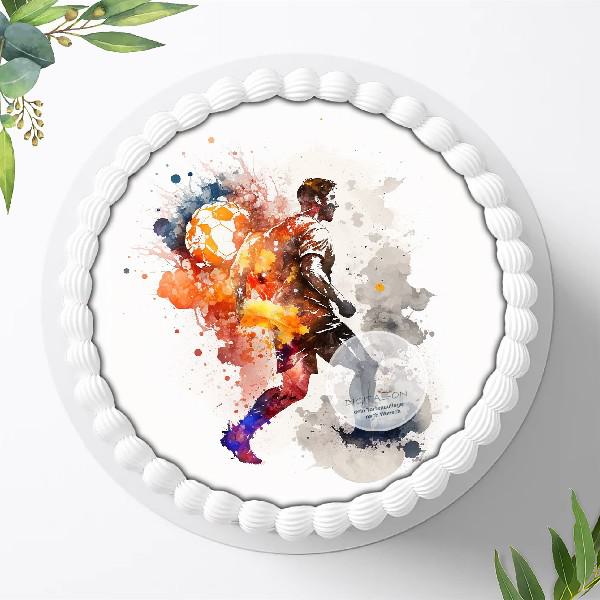 Preview: Fußball Tortenaufleger , Ø 20cm, 1305z