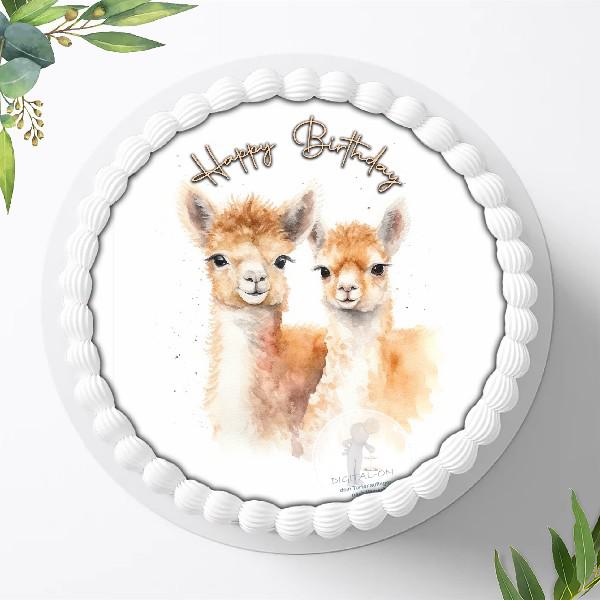 Dschungeltiere Safari Tortenaufleger Ø 20cm, 1495z