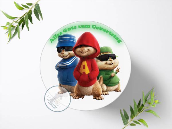 Alvin und die Chipmunks Tortenaufleger Ø 20cm, 0059w