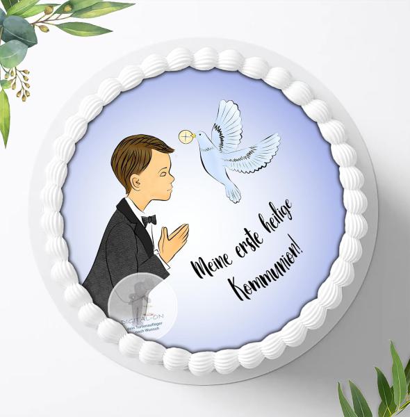 Kommunion Tortenaufleger Ø 20cm, 0176c