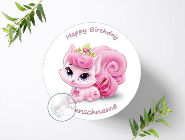 Disney Palace Pets mit Wunschname Tortenaufleger Ø 20cm, 0287z