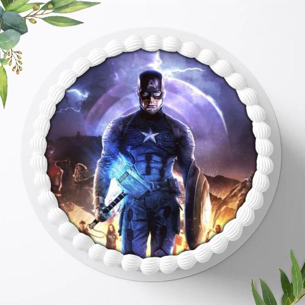 Captain America Tortenaufleger Ø 20cm, 0449w