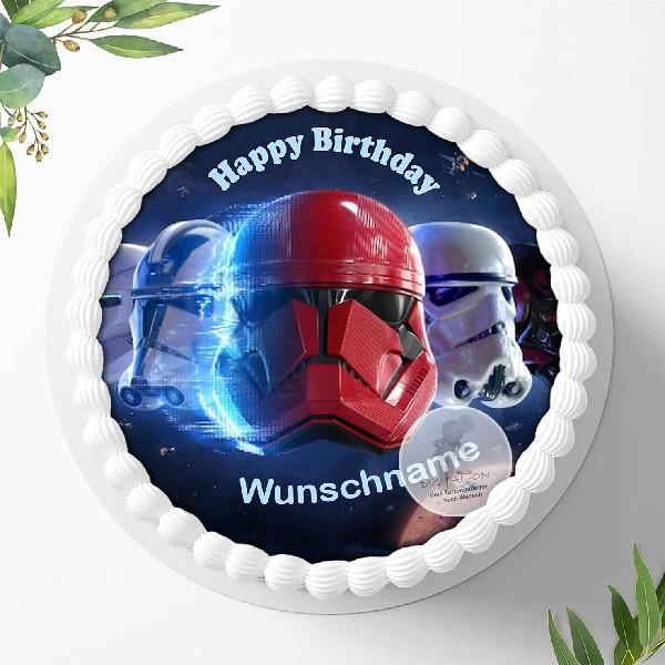 Star Wars Tortenaufleger mit Wunschname, Ø 20cm, 0746w