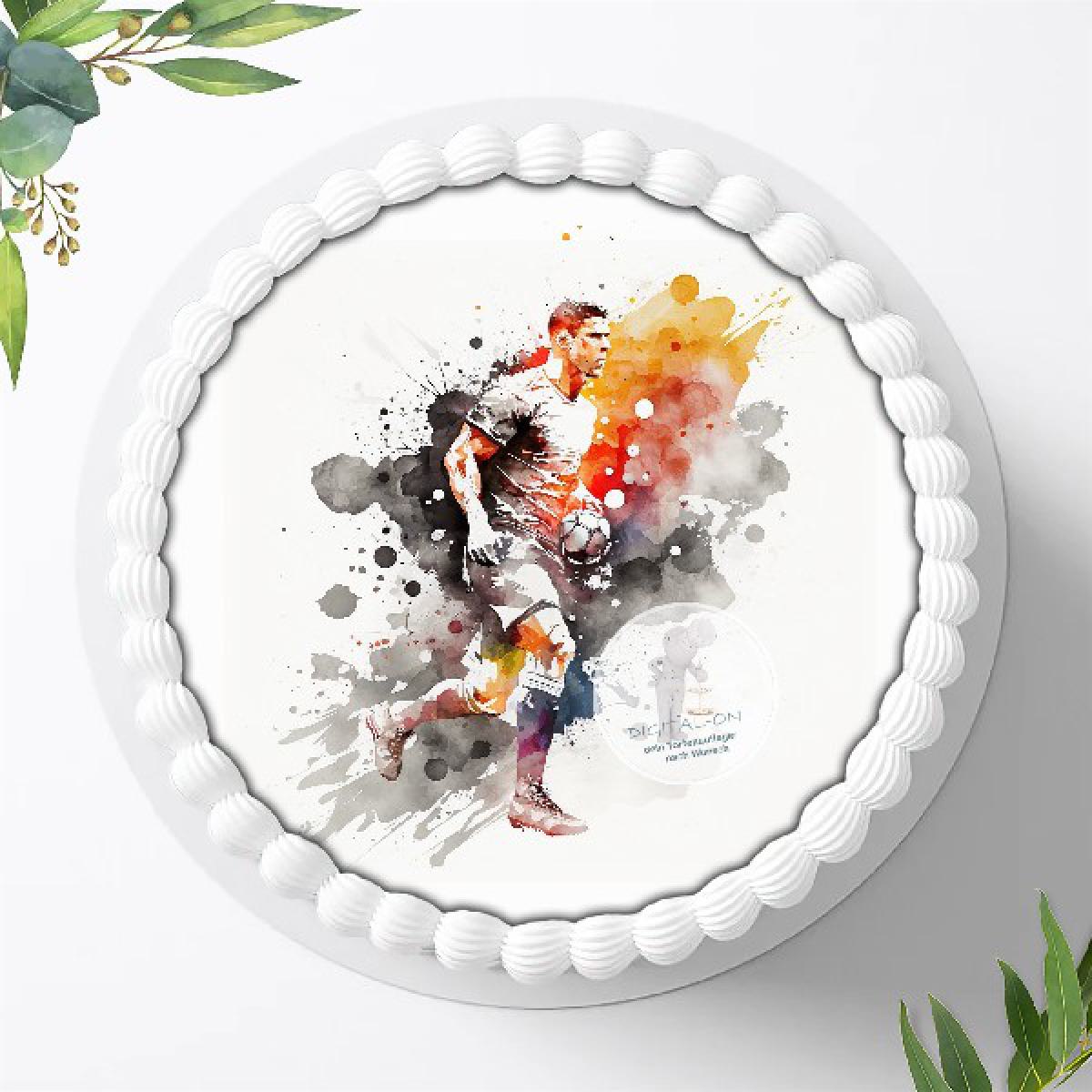 Fußball Tortenaufleger , Ø 20cm, 1304z