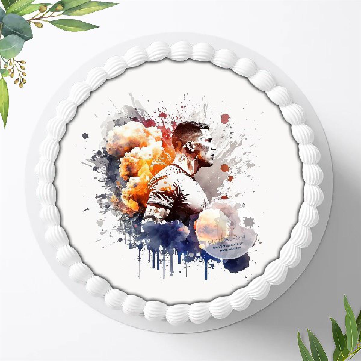 Fußball Tortenaufleger , Ø 20cm, 1306z