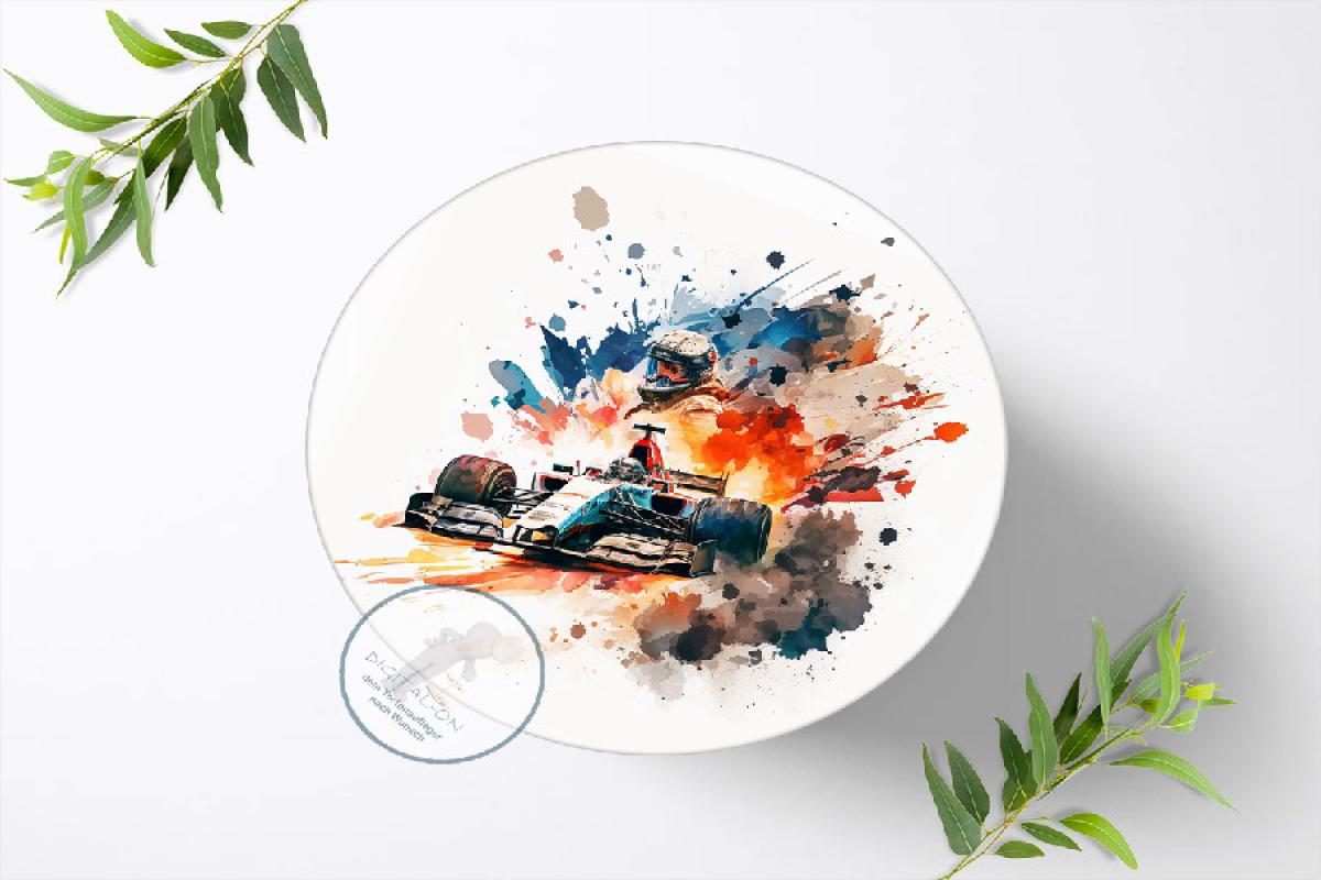 Formel 1 Tortenaufleger , Ø 20cm, 1309z