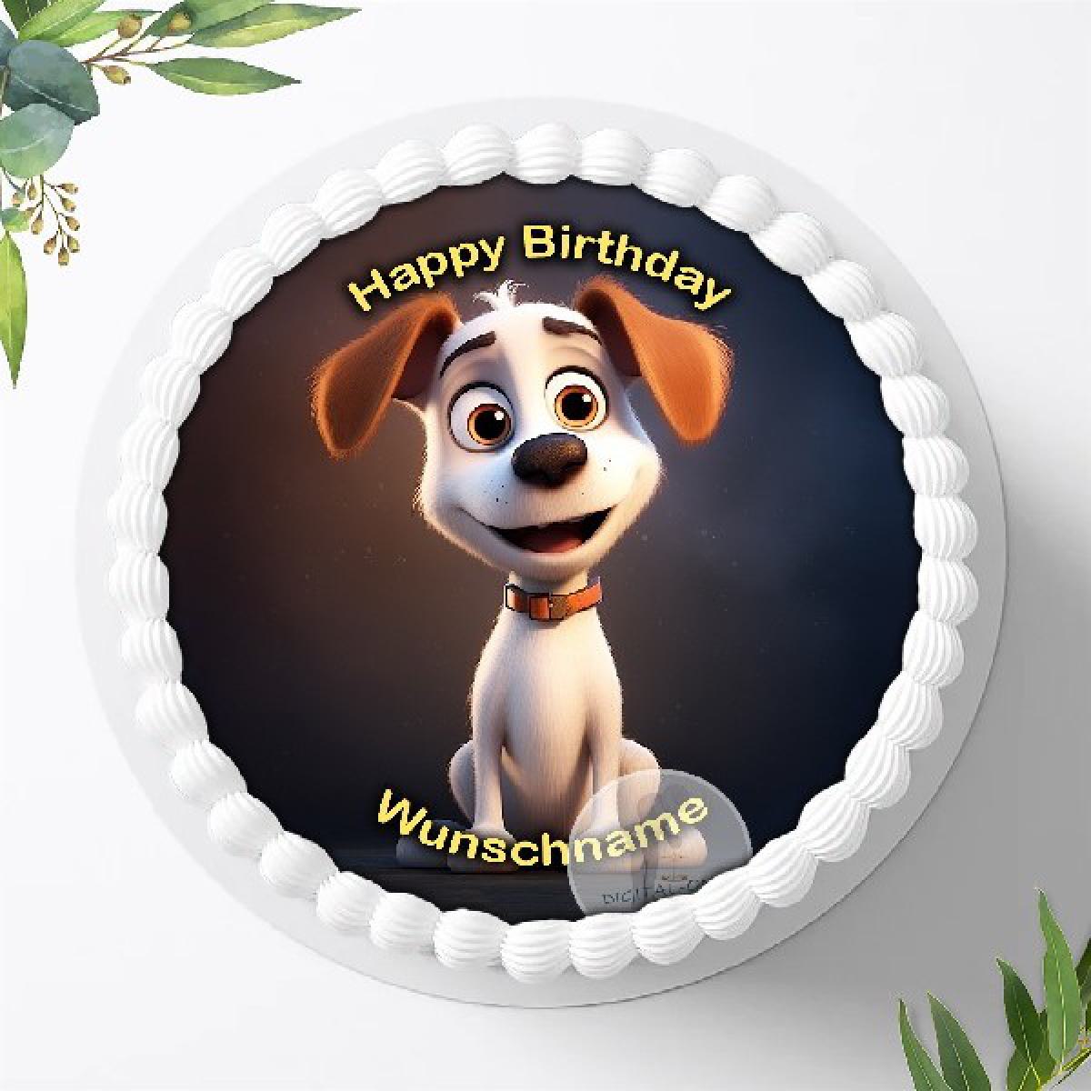 Funny Crazy Pictures Tortenaufleger mit Wunschname, Ø 20cm, 1606z